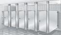 Restroom Partition - Stainless Steel - Ceiling Hung Restroom Partition - Stainless Steel - Ceiling Hung